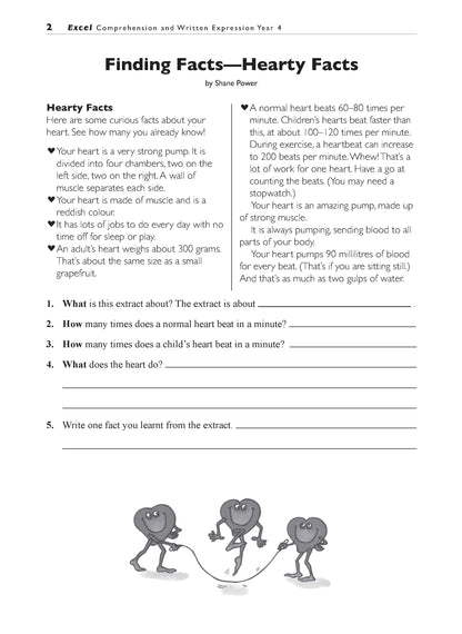 Excel Basic Skills - Comprehension and Written Expression Year 4