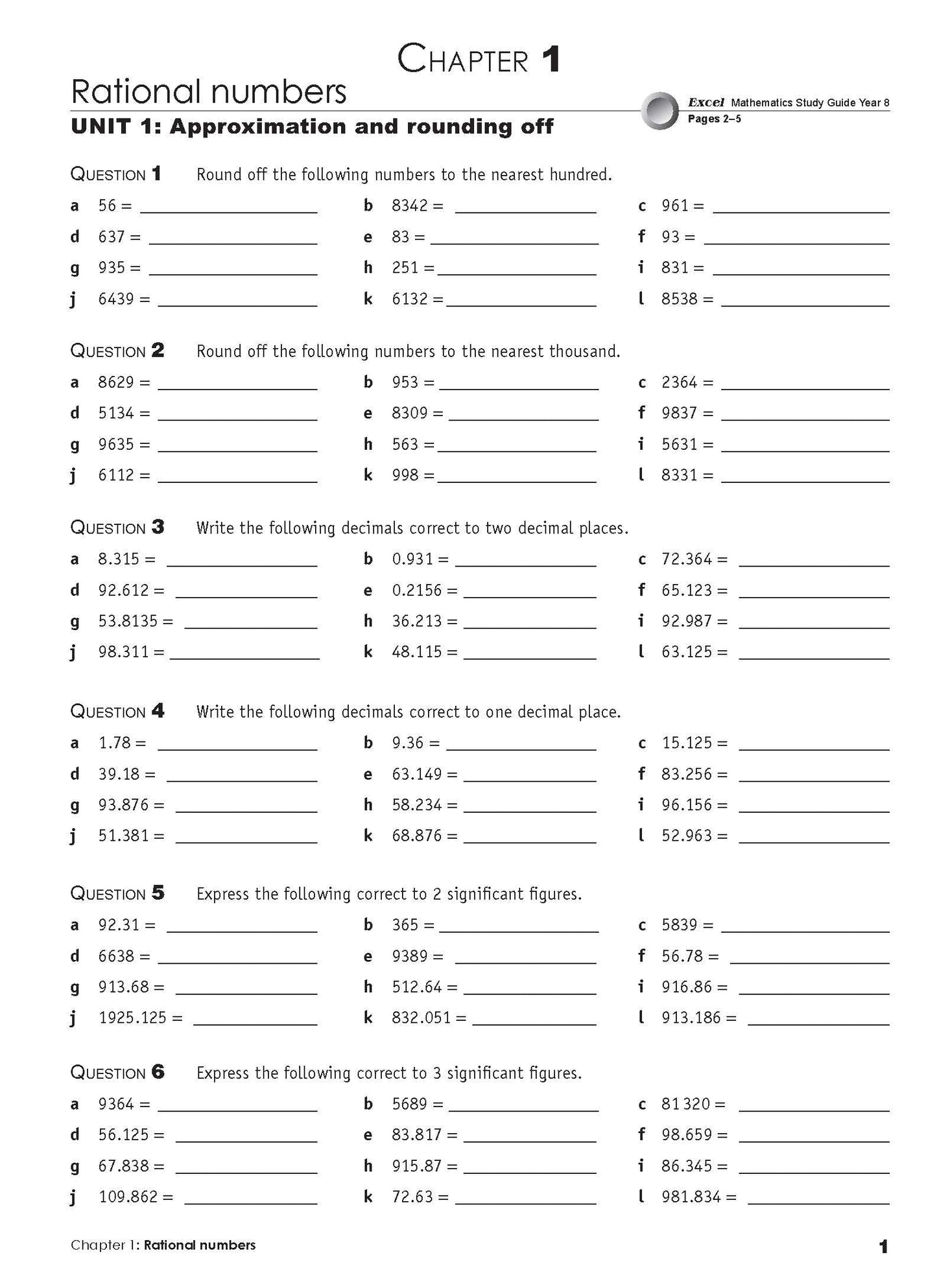 Excel Essential Skills - Mathematics Extension Revision and Exam Workbook Year 8