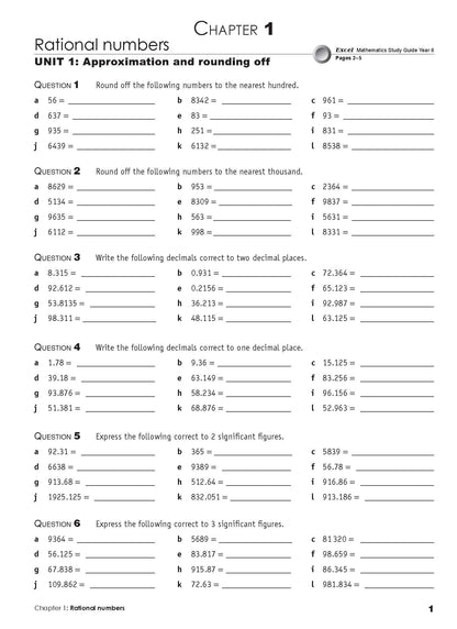 Excel Essential Skills - Mathematics Extension Revision and Exam Workbook Year 8