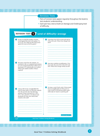 Excel Essential Skills - Problem Solving Workbook Year 7