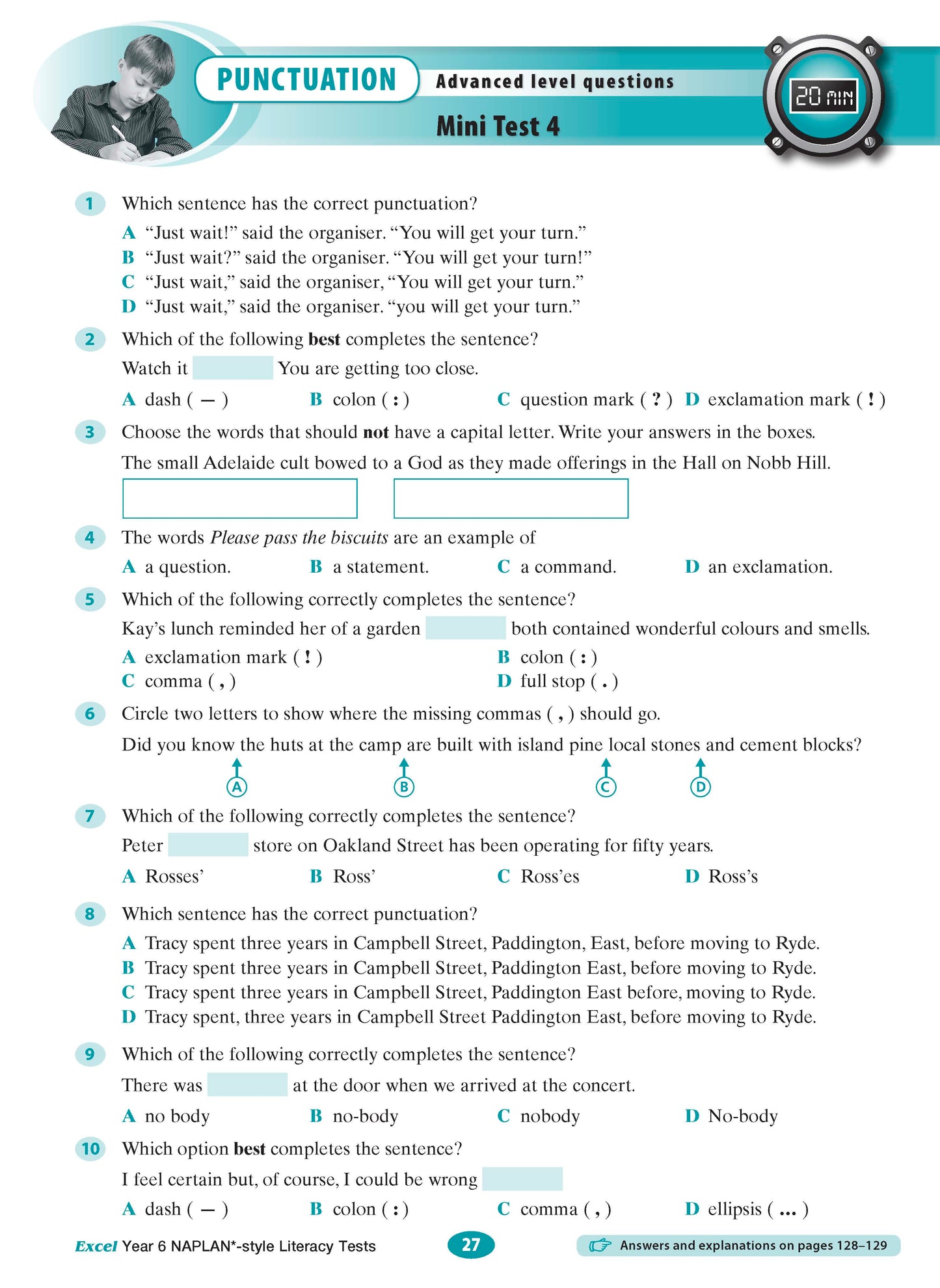 Excel Year 6 NAPLAN*-style Literacy Tests