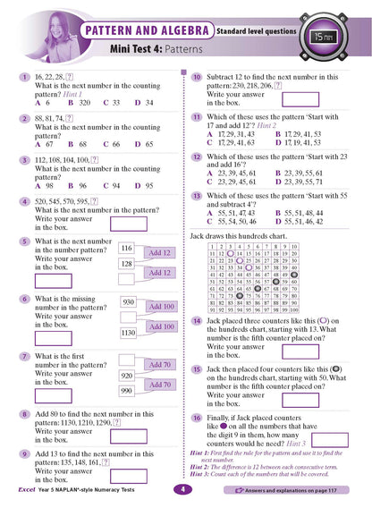 Excel Year 5 NAPLAN*-style Numeracy Tests