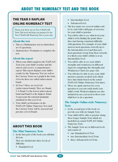 Excel Year 4 NAPLAN*-style Numeracy Tests