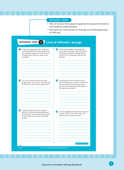 Excel Essential Skills - Problem Solving Workbook Year 8