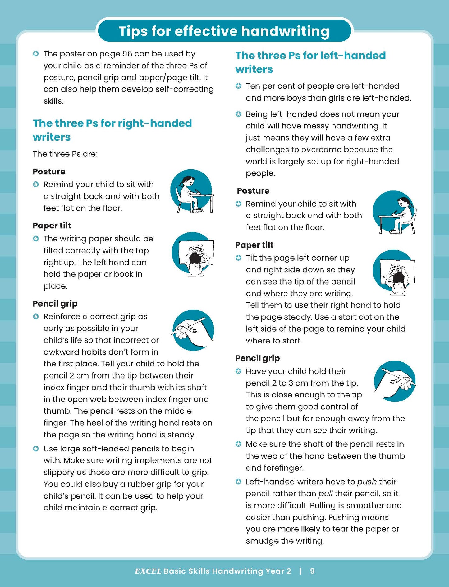 Excel Basic Skills - Handwriting Year 2