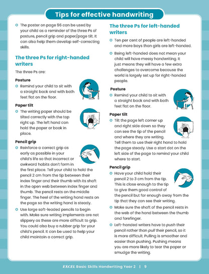 Excel Basic Skills - Handwriting Year 2