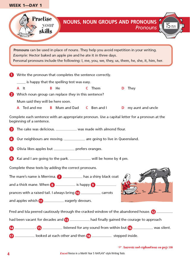 Excel Revise in a Month Year 5 NAPLAN*-style Writing Tests