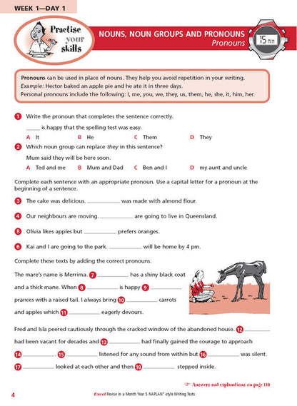 Excel Revise in a Month Year 5 NAPLAN*-style Writing Tests