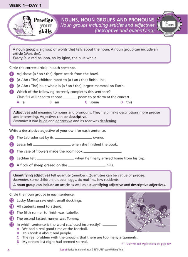 Excel Revise in a Month Year 7 NAPLAN*-style Writing Tests