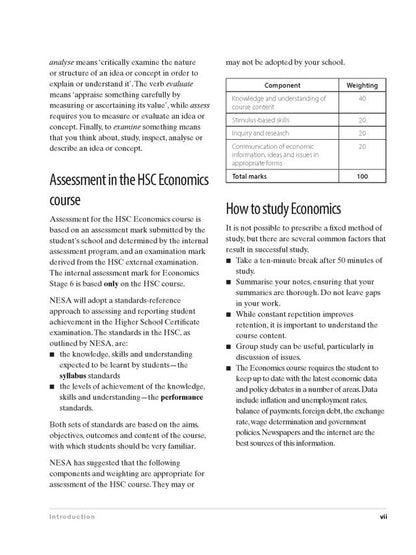 Excel HSC Year 11 Economics Study Guide
