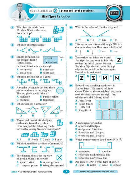 Excel Year 9 NAPLAN*-style Numeracy Tests