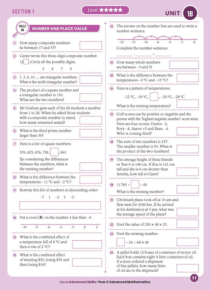 Excel Advanced Skills - Advanced Mathematics Year 6