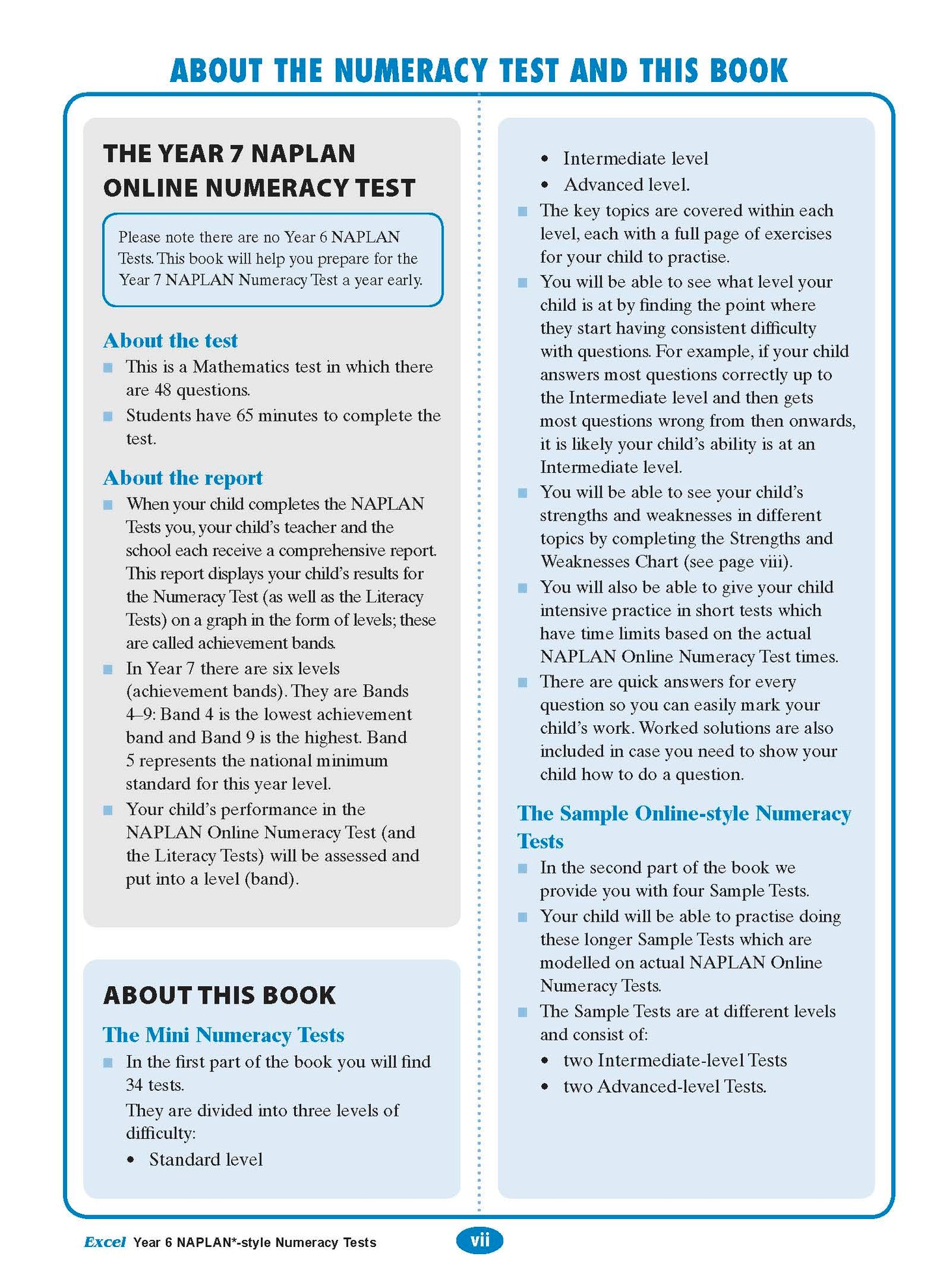 Excel Year 6 NAPLAN*-style Numeracy Tests
