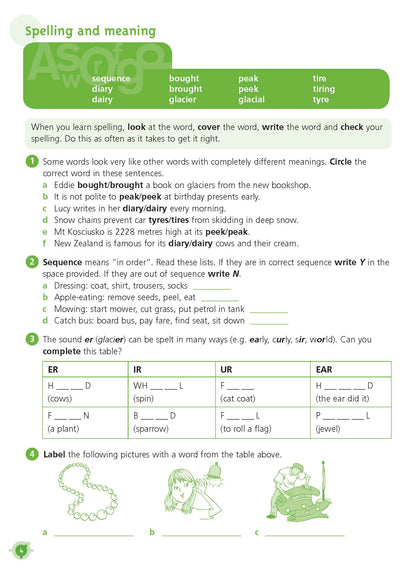 Excel Basic Skills - English Workbook Year 4