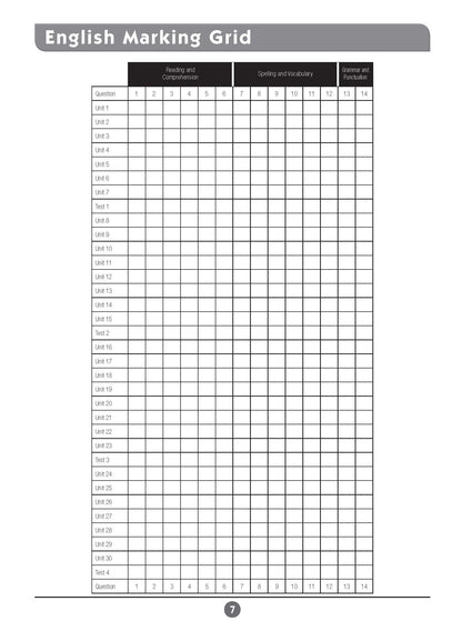 Excel Basic Skills - English and Mathematics Year 7