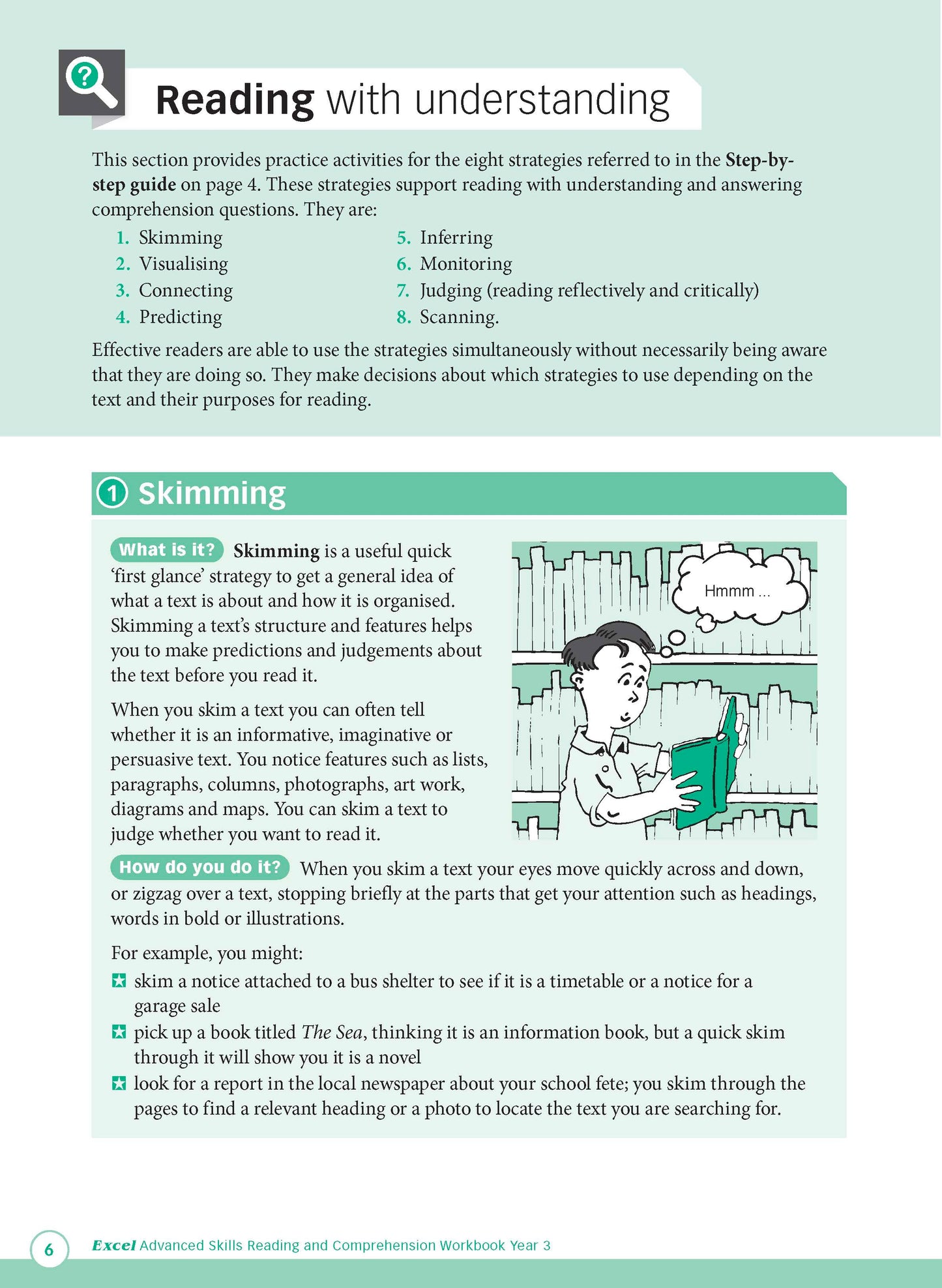 Excel Advanced Skills - Reading and Comprehension Workbook Year 3