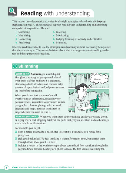 Excel Advanced Skills - Reading and Comprehension Workbook Year 3