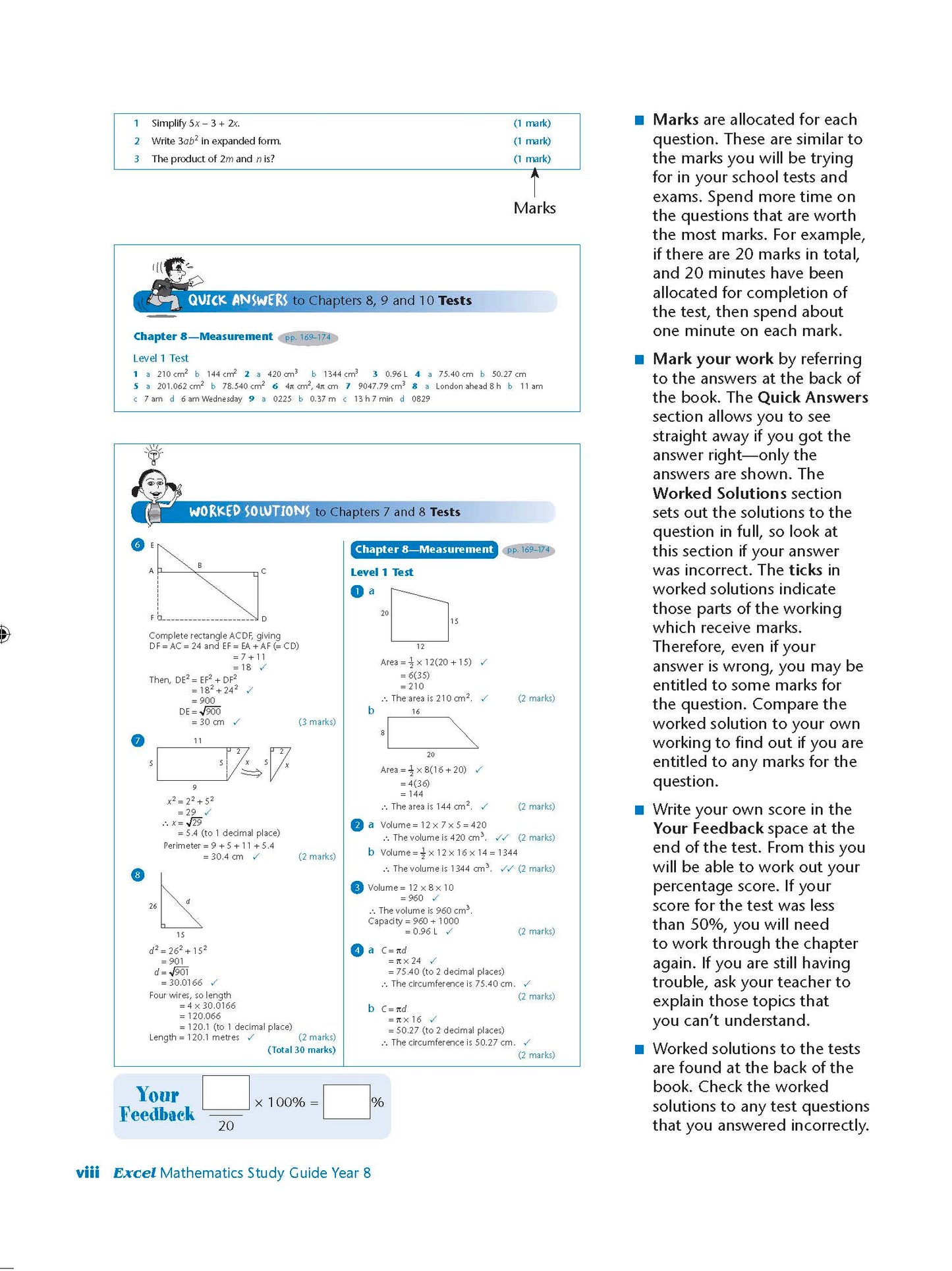 Excel Study Guide - Mathematics Year 8