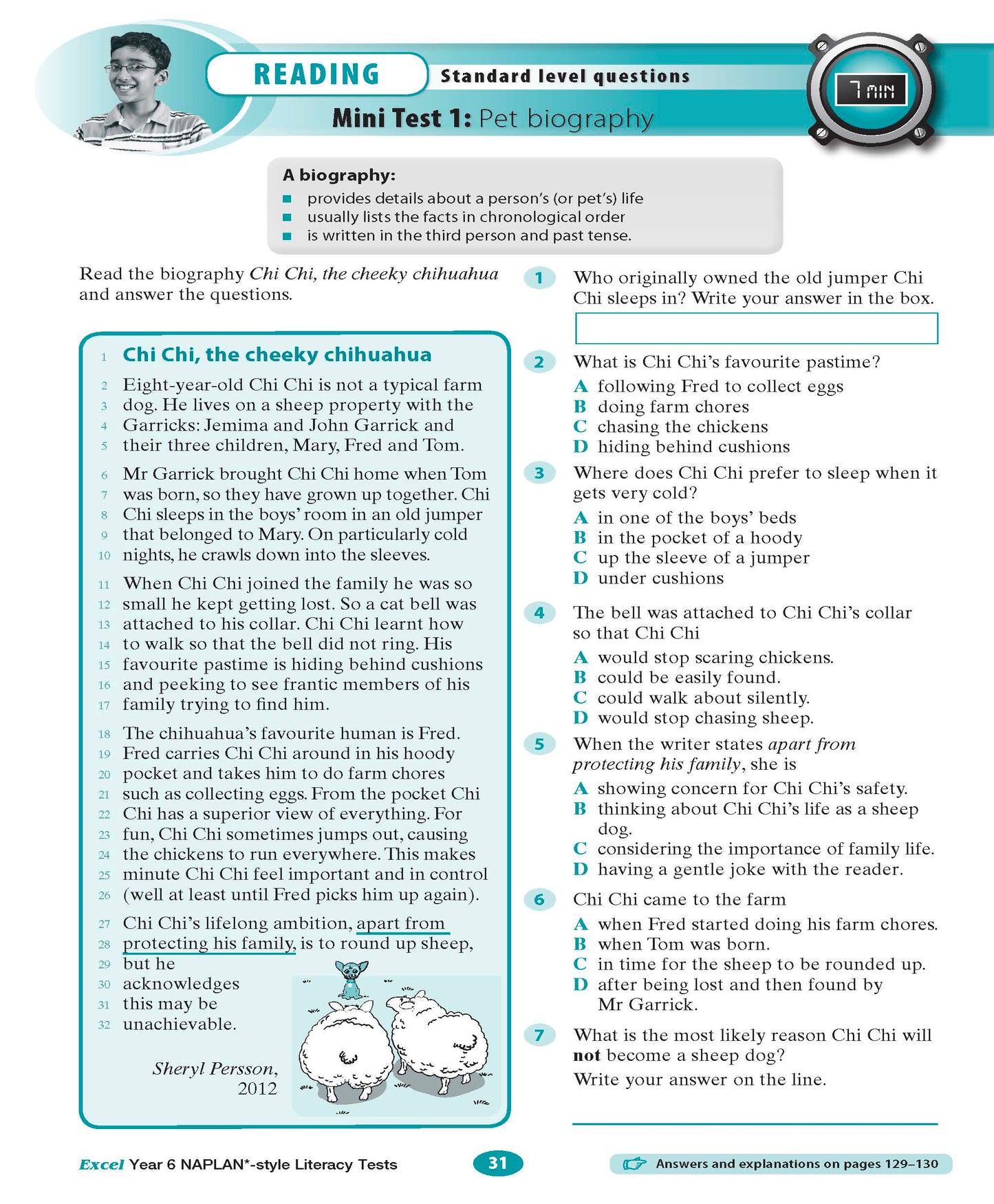 Excel Year 6 NAPLAN*-style Literacy Tests