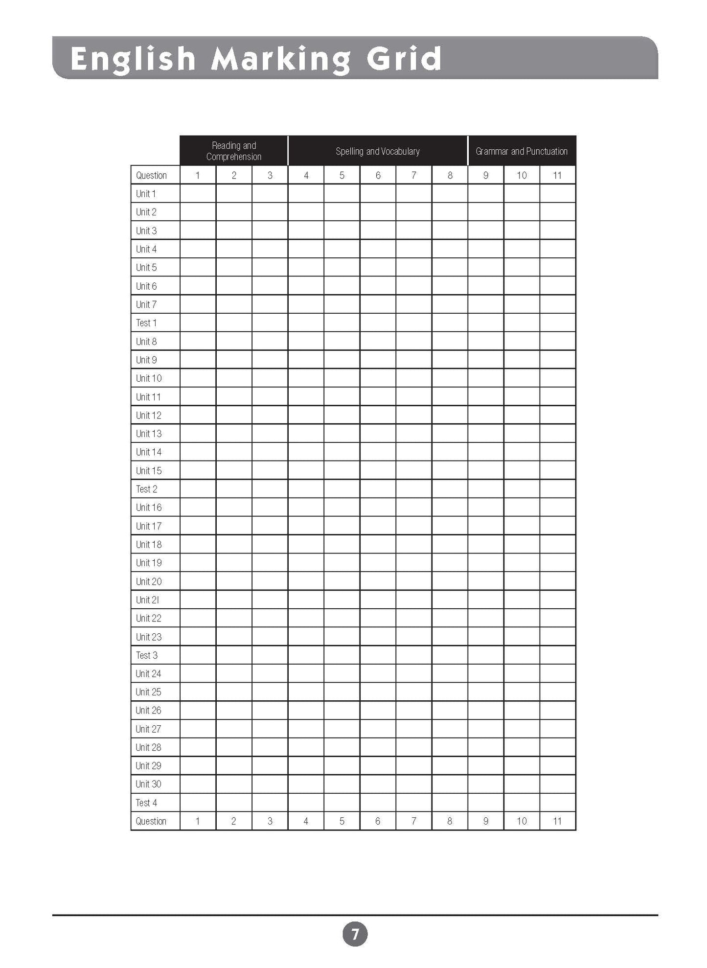 Excel Basic Skills - English and Mathematics Year 1