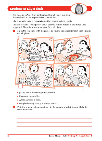 Excel Advanced Skills - Writing Workbook Year 3