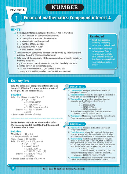 Excel Essential Skills - Problem Solving Workbook Year 10