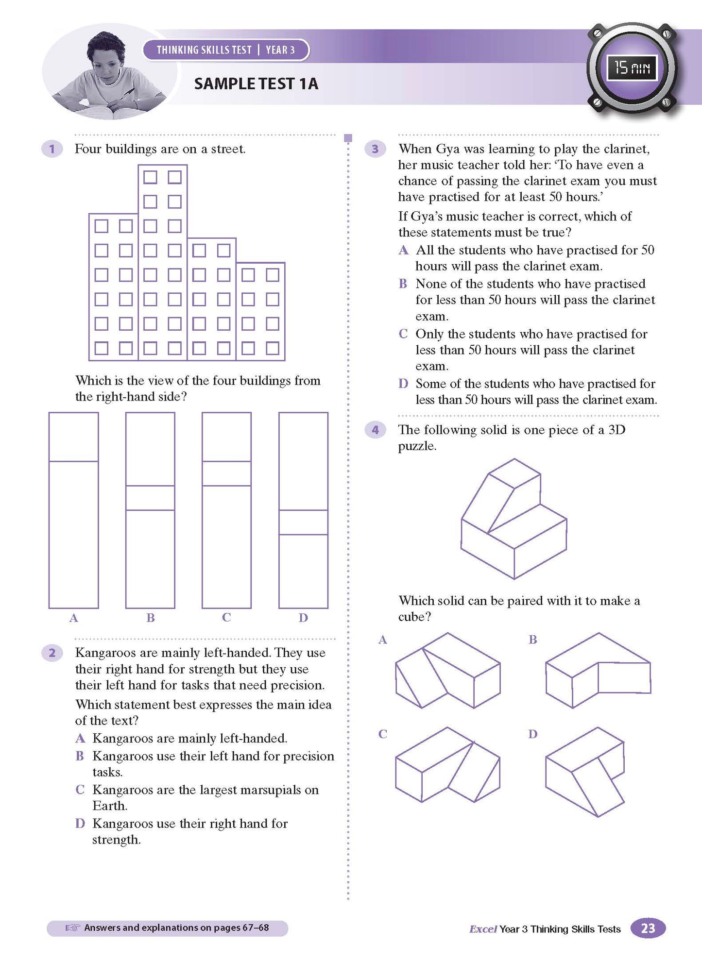 Excel Test Skills - Thinking Skills Tests Year 3