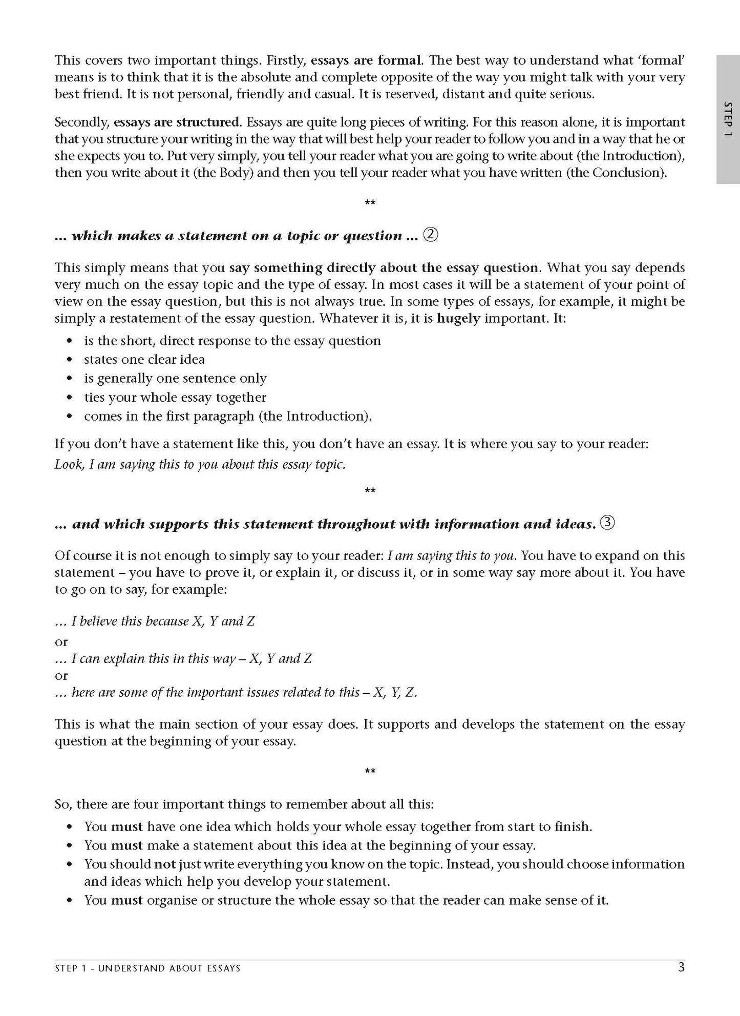 Excel Essential Skills - Essay Writing Step-by-Step Years 7-10