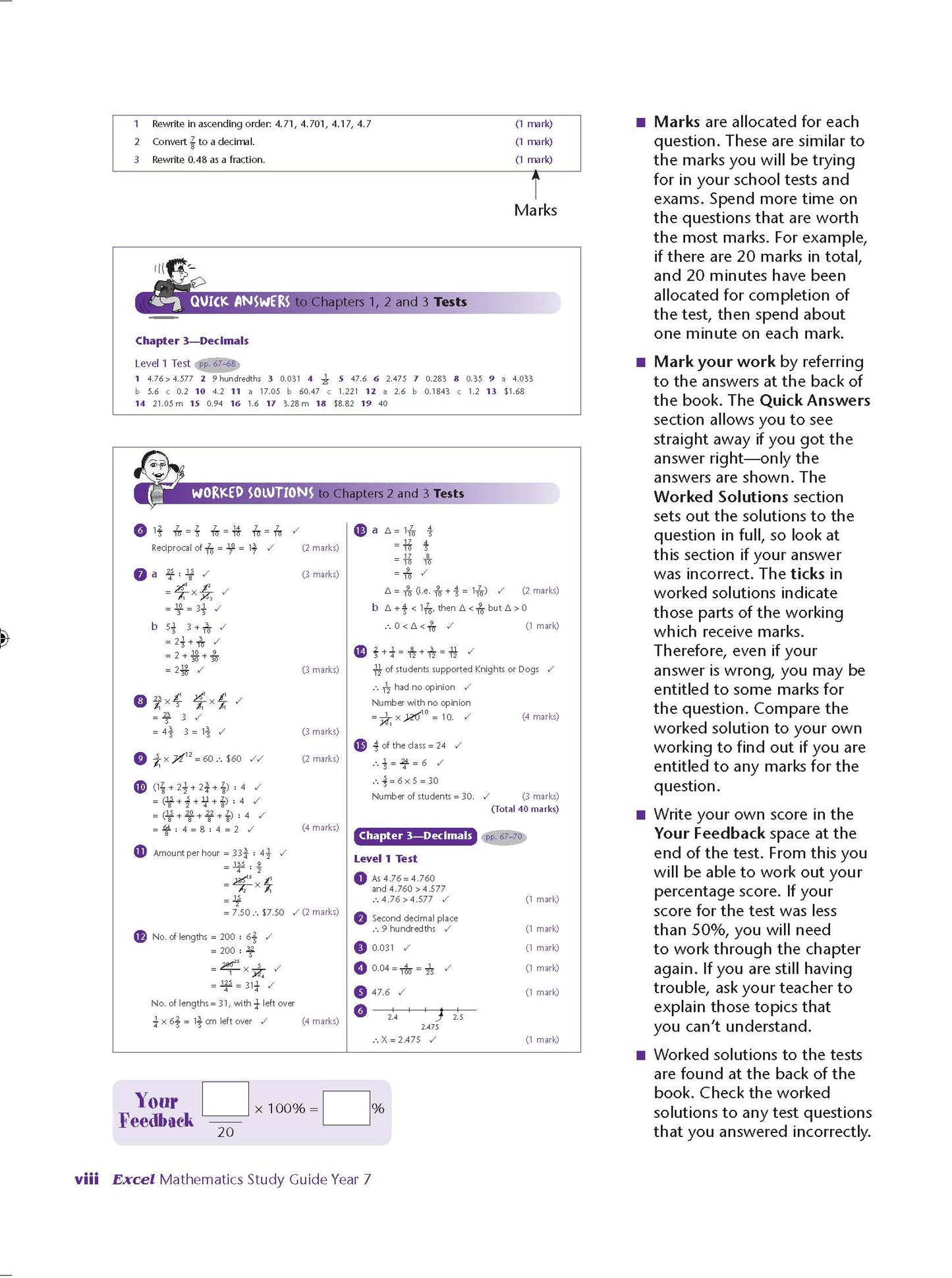Excel Study Guide - Mathematics Year 7