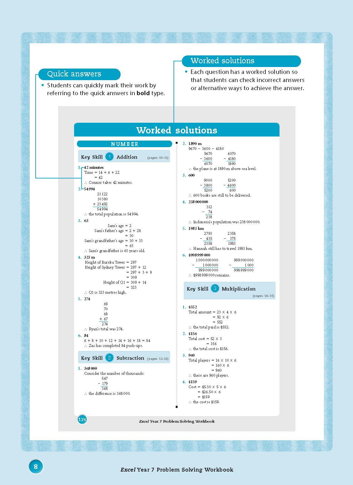 Excel Essential Skills - Problem Solving Workbook Year 7