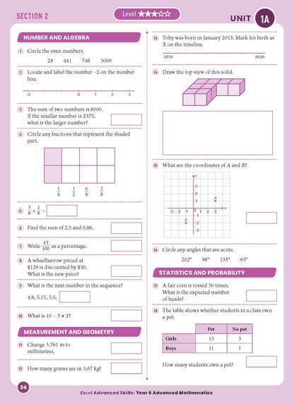 Excel Advanced Skills - Advanced Mathematics Year 6