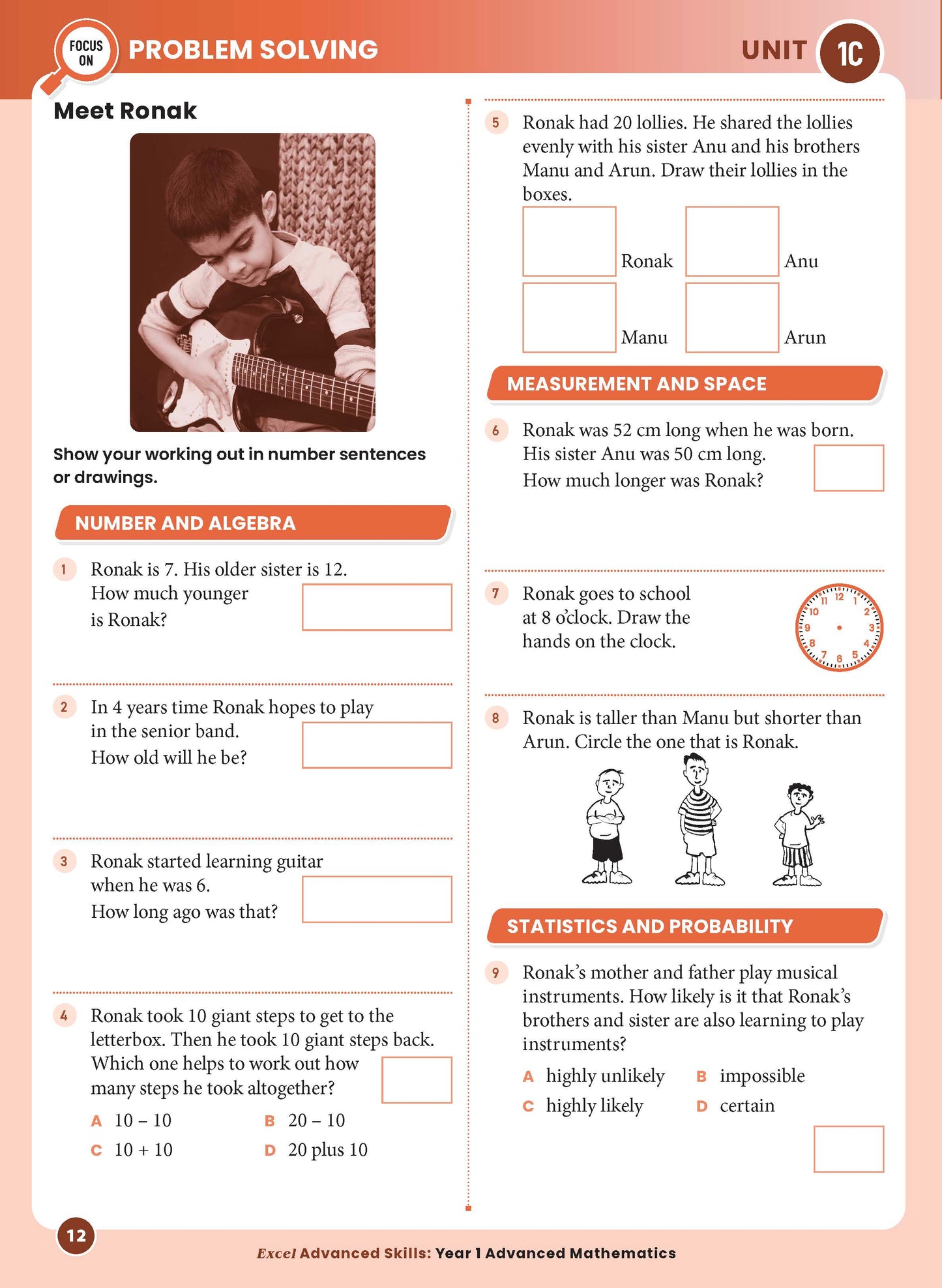 Excel Advanced Skills - Advanced Mathematics Year 1