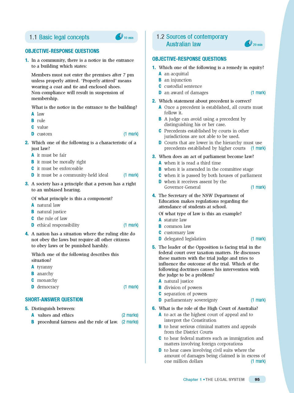 Excel HSC Year 11 Legal Studies Study Guide