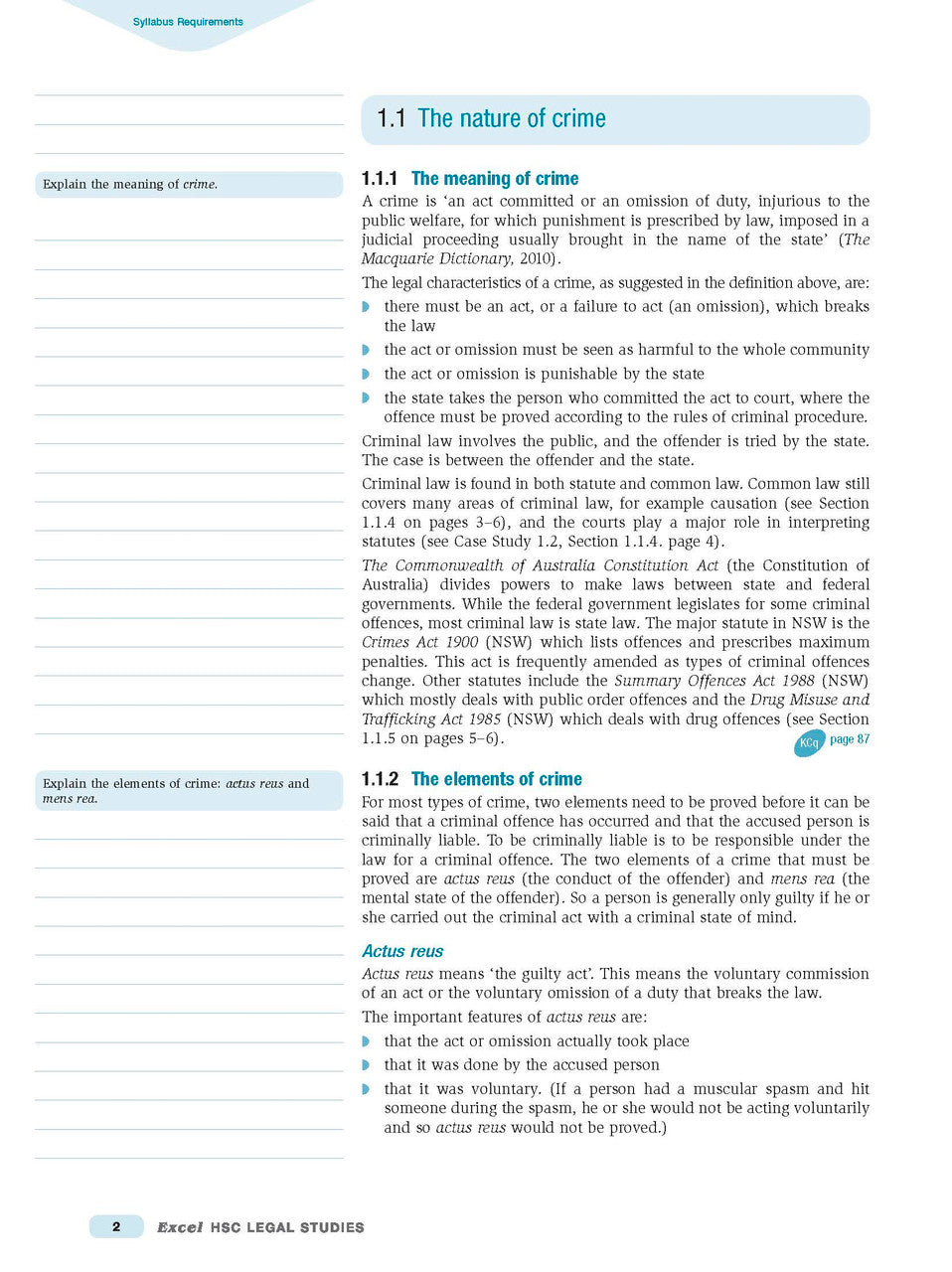 Excel HSC Year 12 Legal Studies Study Guide