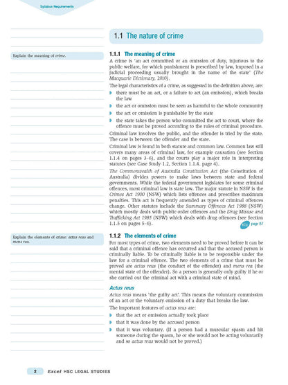 Excel HSC Year 12 Legal Studies Study Guide