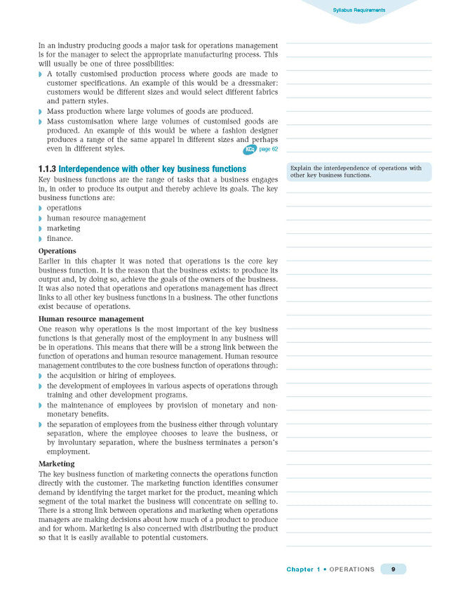 Excel HSC Year 12 Business Studies Study Guide