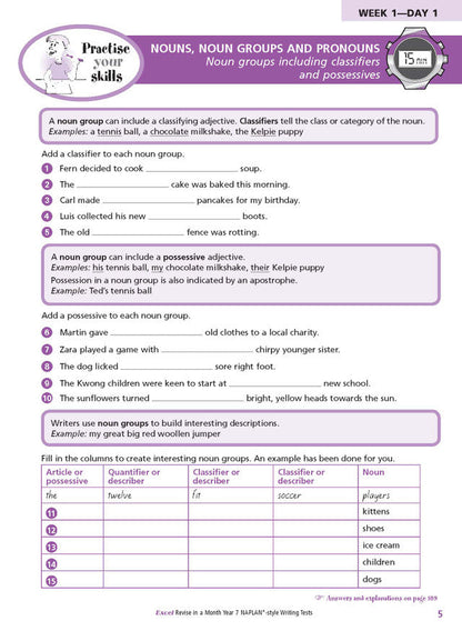 Excel Revise in a Month Year 7 NAPLAN*-style Writing Tests