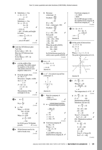 Excel Success One HSC Year 12 Mathematics Advanced (2023 Edition)