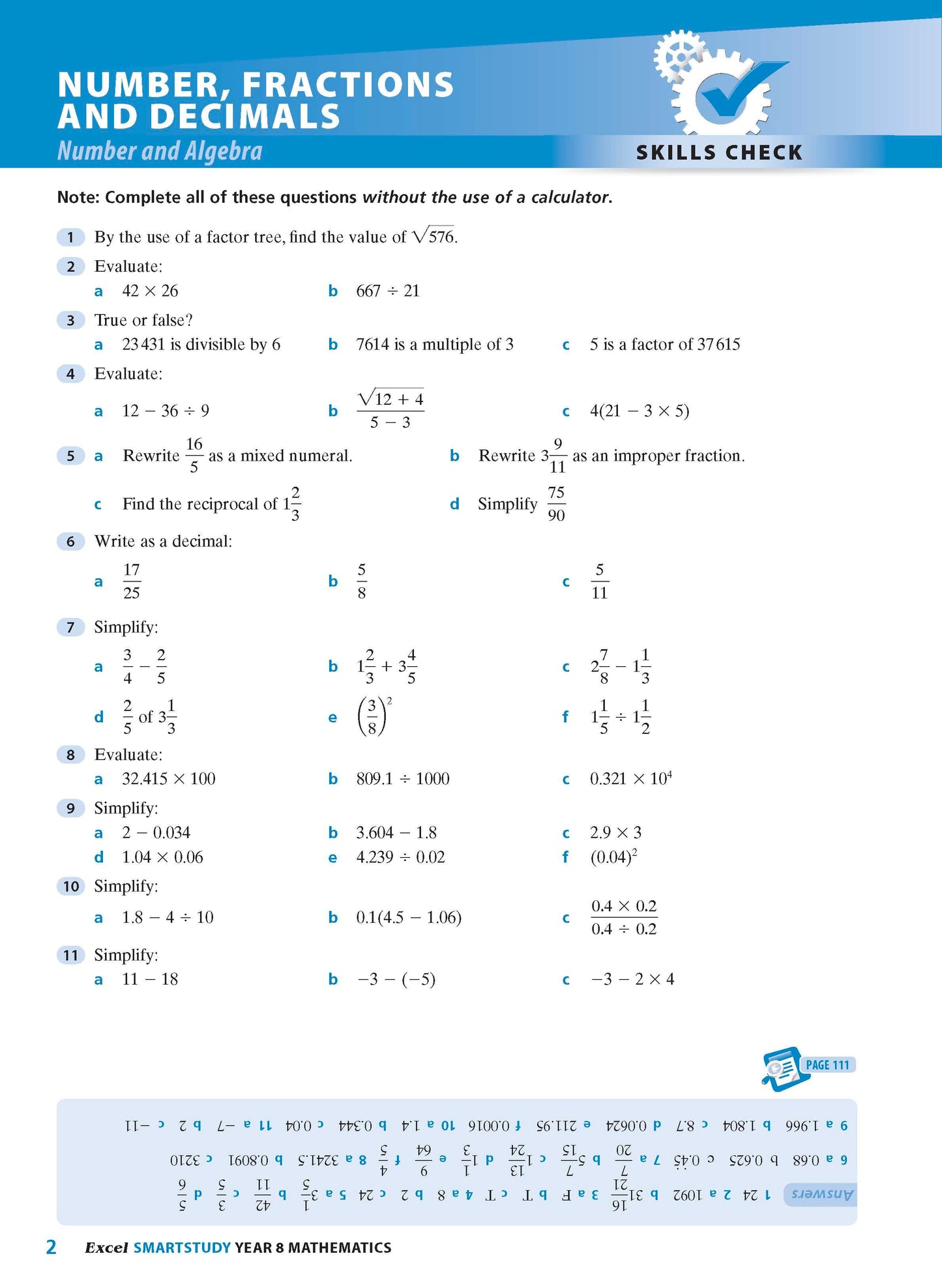 Excel SmartStudy - Mathematics Year 8