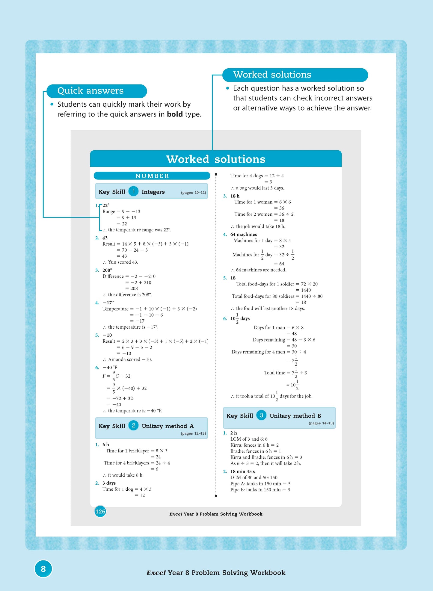 Excel Essential Skills - Problem Solving Workbook Year 8