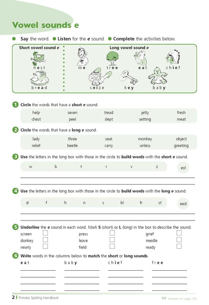 Excel Handbooks - Primary Spelling Years 3-6