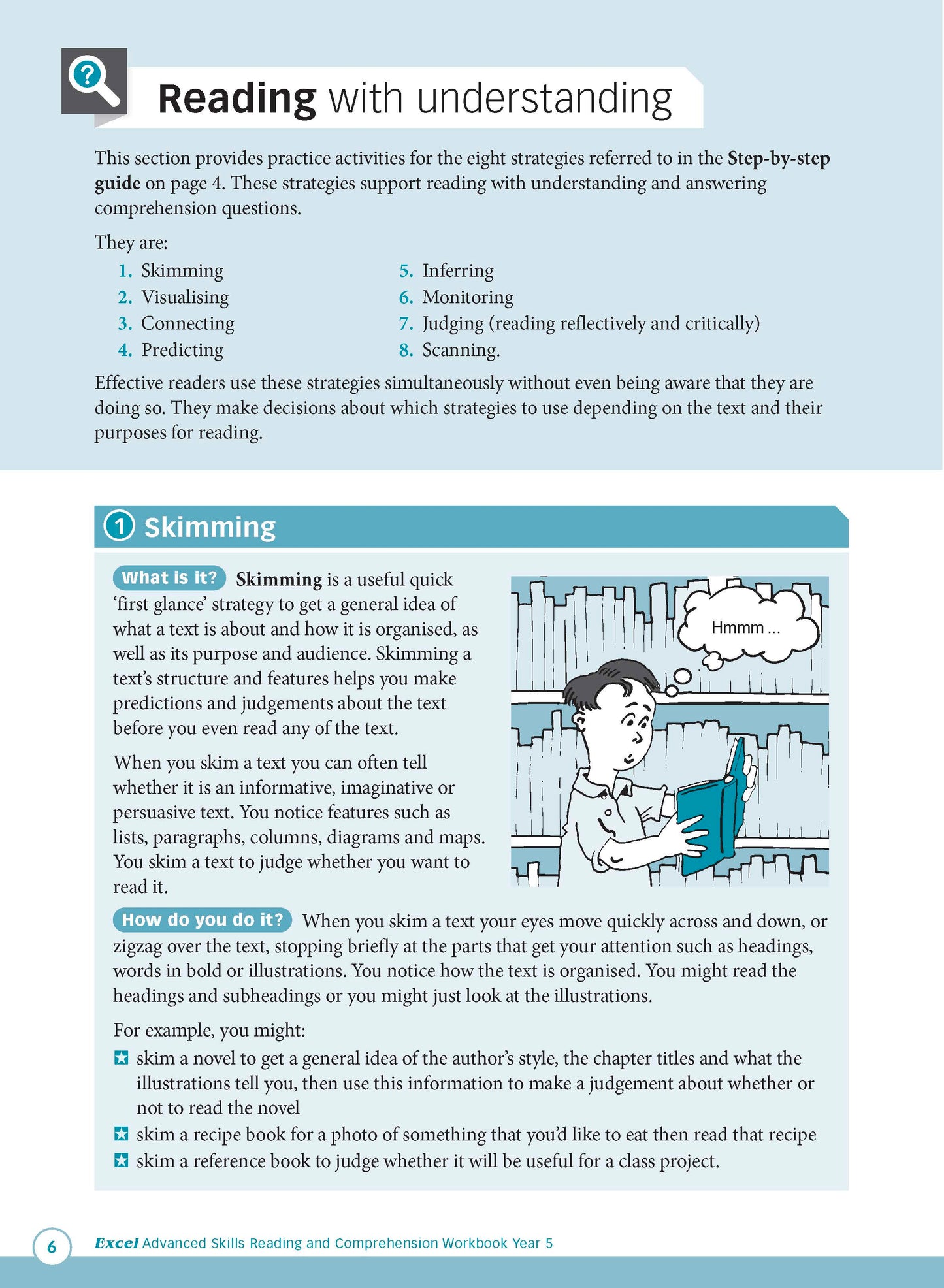 Excel Advanced Skills - Reading and Comprehension Workbook Year 5