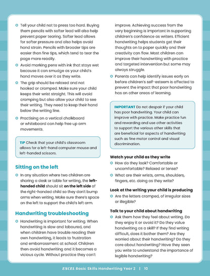 Excel Basic Skills - Handwriting Year 2