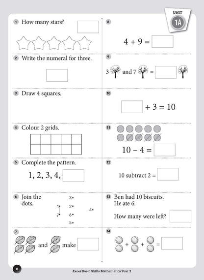 Excel Basic Skills - Mathematics Year 2