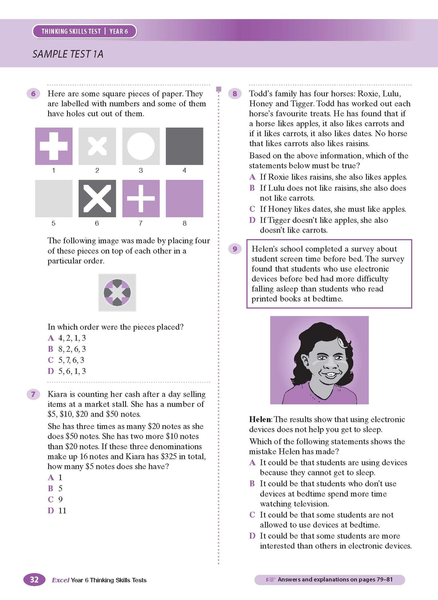 Excel Test Skills - Thinking Skills Tests Year 6