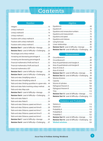 Excel Essential Skills - Problem Solving Workbook Year 8