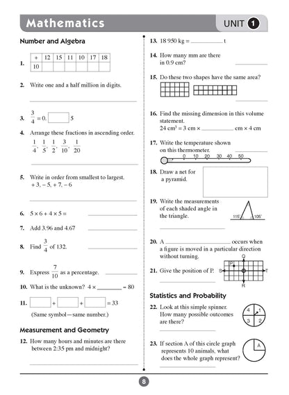 Excel Basic Skills - English and Mathematics Year 7