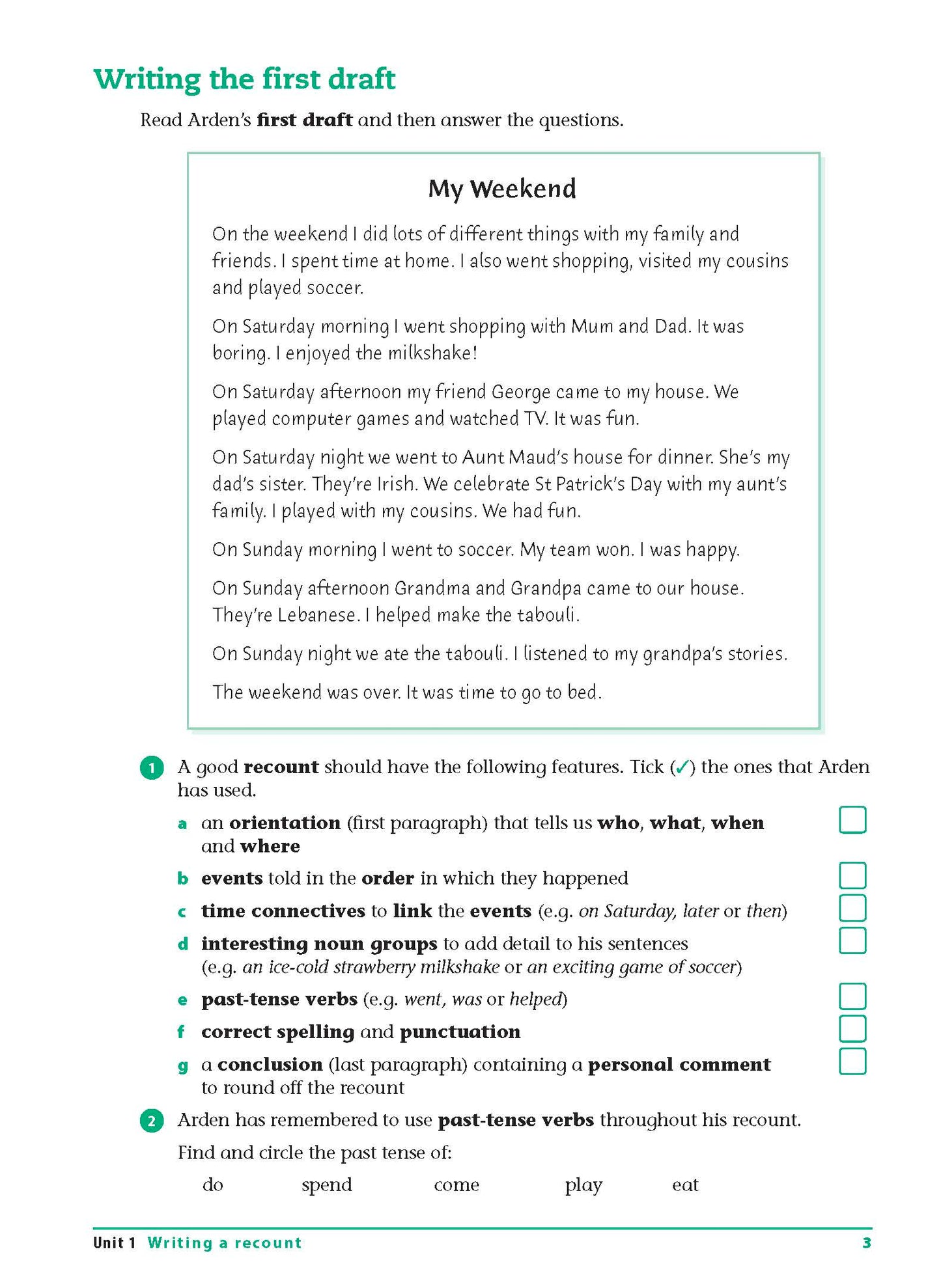 Excel Advanced Skills - Writing Workbook Year 4