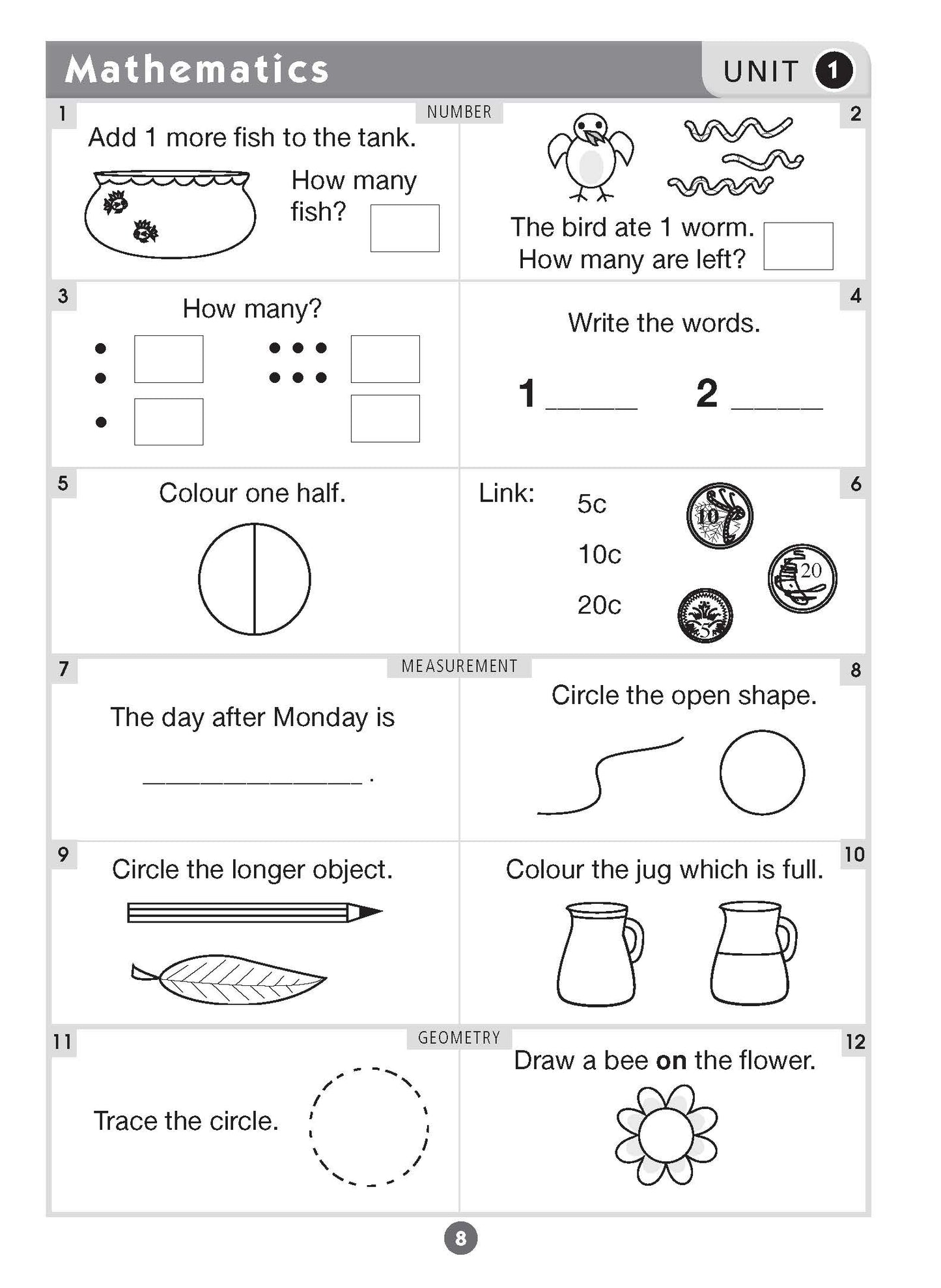 Excel Basic Skills - English and Mathematics Year 1