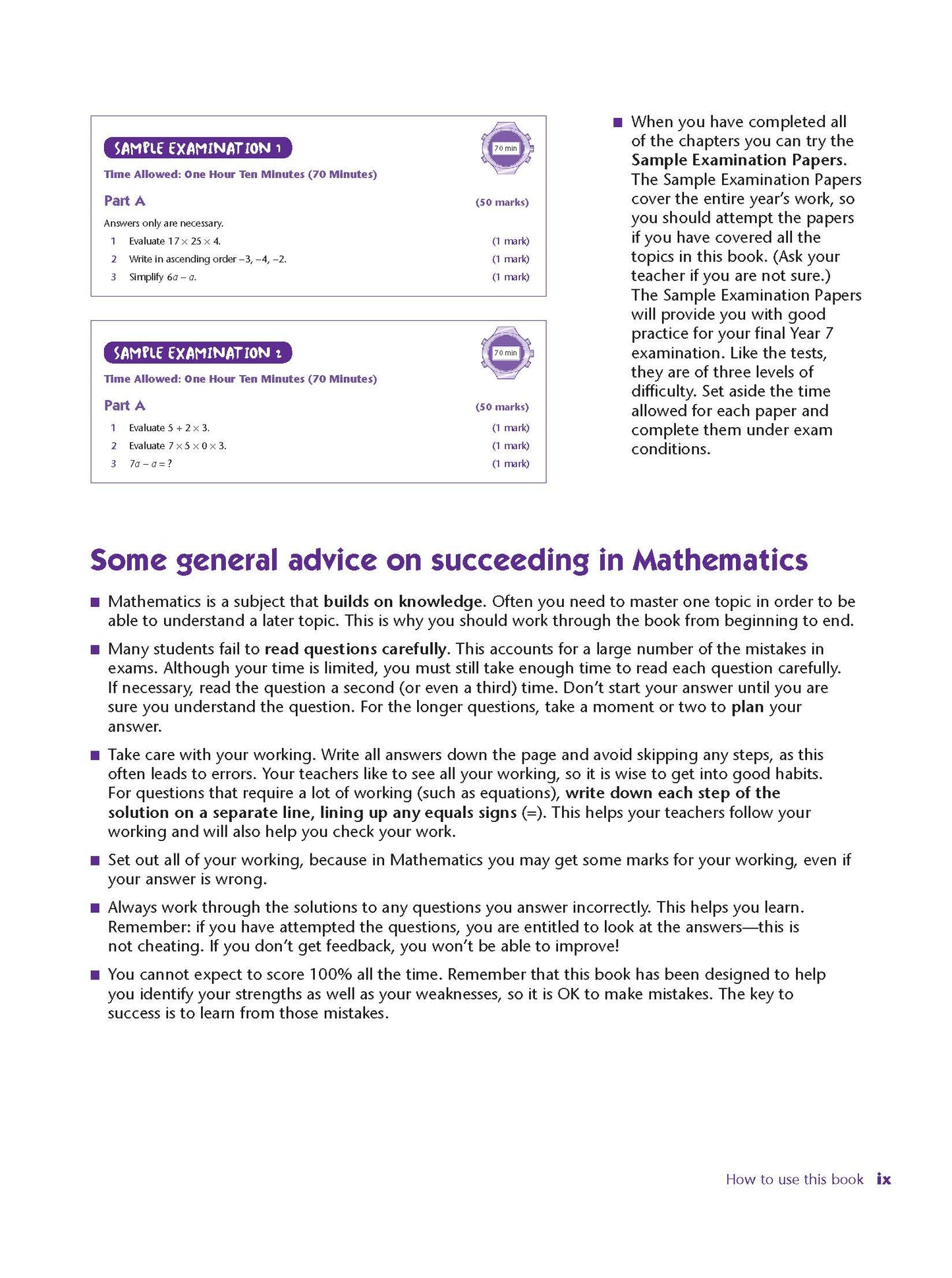 Excel Study Guide - Mathematics Year 7